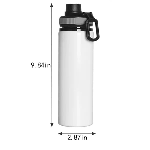 25oz Soccer Color Change Aluminum Water Bottle