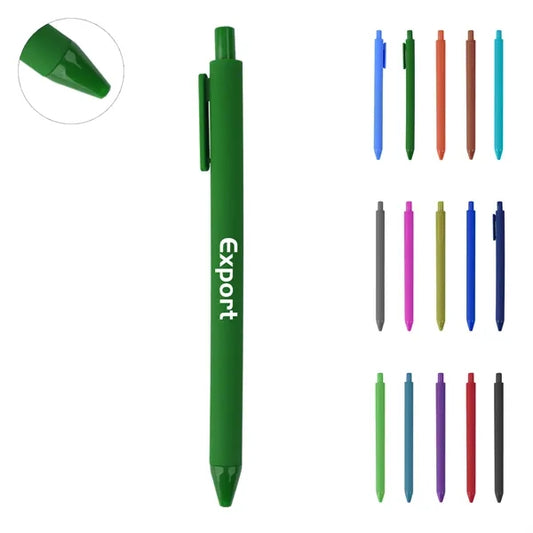 Plastic 0.5mm Fine Point Retractable Gel Pens W/ Black Ink
