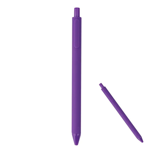 Plastic 0.5mm Fine Point Retractable Gel Pens W/ Black Ink
