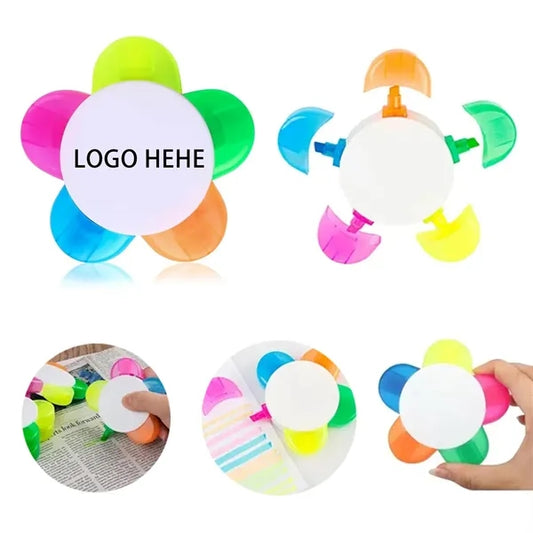 Five-Color Petal Marker Pen