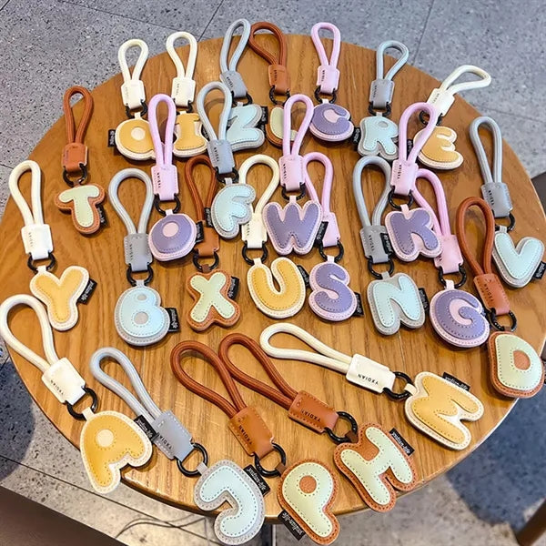 Adorable 26-Alphabet Keychain Pendant Gift