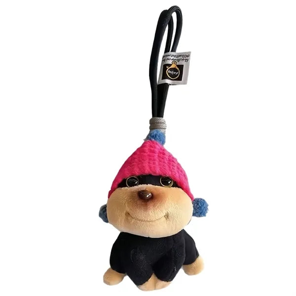 Bee Puppy Plush Keychain For Backpack Decor
