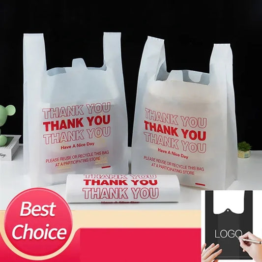 Plastic T Shirt Bag With Handle For Shopping