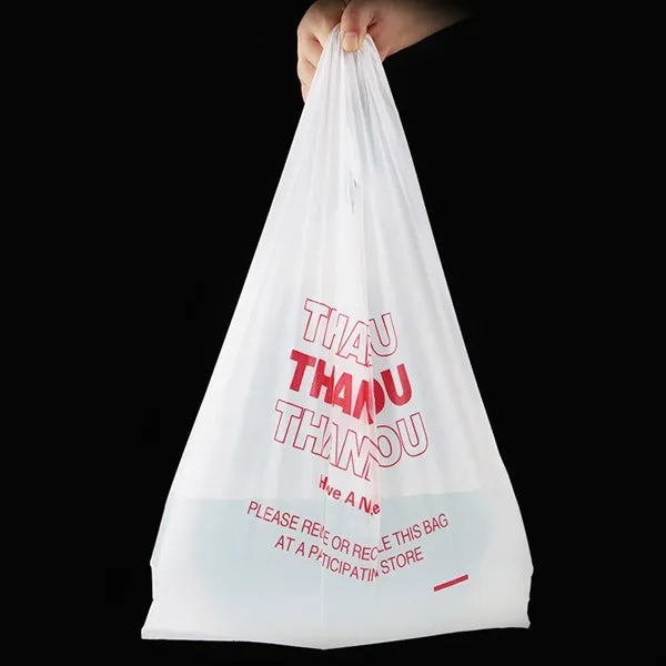 Plastic T Shirt Bag With Handle For Shopping
