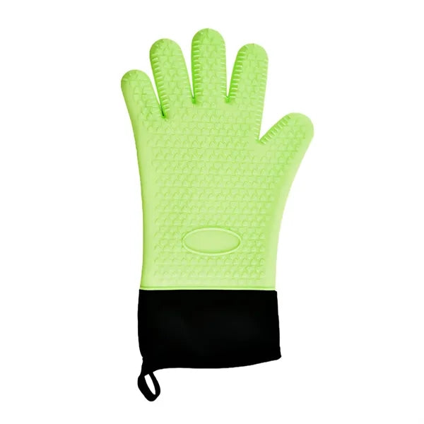 Flexible Five Finger Heat Resistant Silicone Oven Mitts