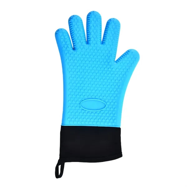 Flexible Five Finger Heat Resistant Silicone Oven Mitts