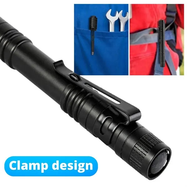 Handheld UV Penlight Flashlight with Clip LED Light