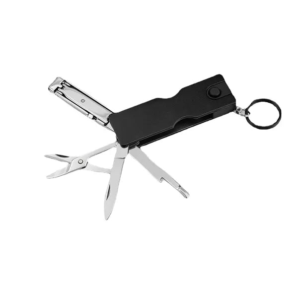 Mini Multi Tool Keychain with Nail Clipper and Scissors