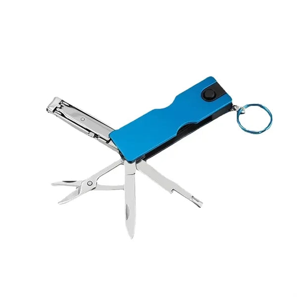 Mini Multi Tool Keychain with Nail Clipper and Scissors