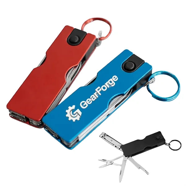 Mini Multi Tool Keychain with Nail Clipper and Scissors