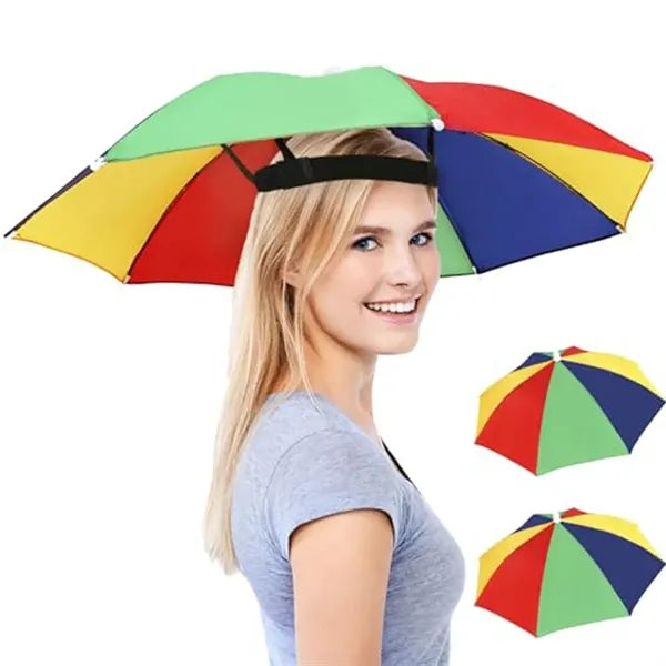 Waterproof Adjustable Fit Compact Breathable Umbrella Hat