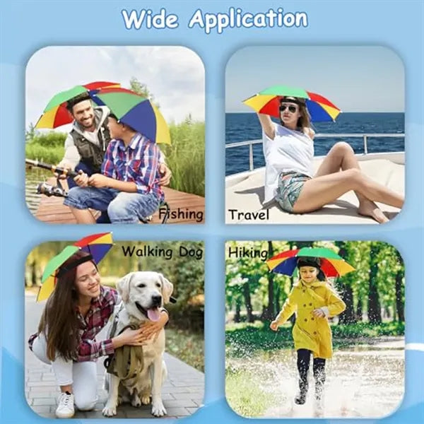 Waterproof Adjustable Fit Compact Breathable Umbrella Hat