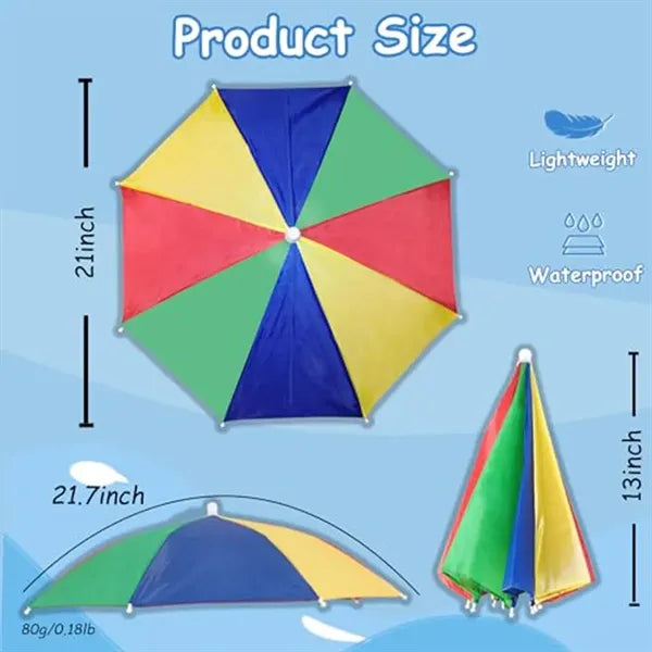 Waterproof Adjustable Fit Compact Breathable Umbrella Hat