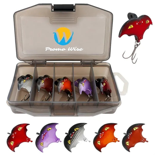 Bat-Shaped Lifelike Design Corrosion-Resistant Fishing Lure
