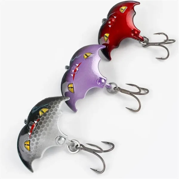 Bat-Shaped Lifelike Design Corrosion-Resistant Fishing Lure