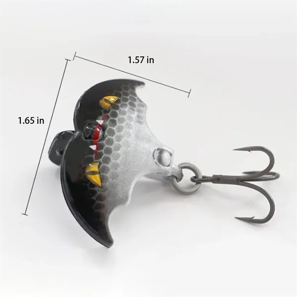 Bat-Shaped Lifelike Design Corrosion-Resistant Fishing Lure
