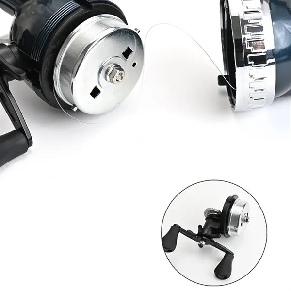 Pocket Folding Telescopic Handle Fishing Rod Built-in Reel