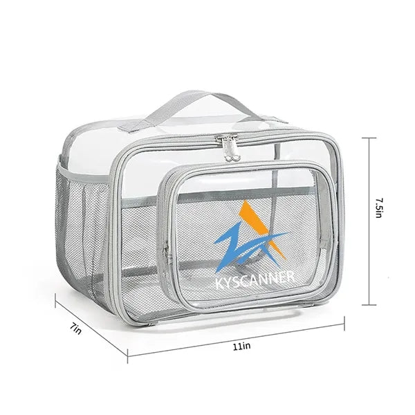 Transparent waterproof toiletry storage bag