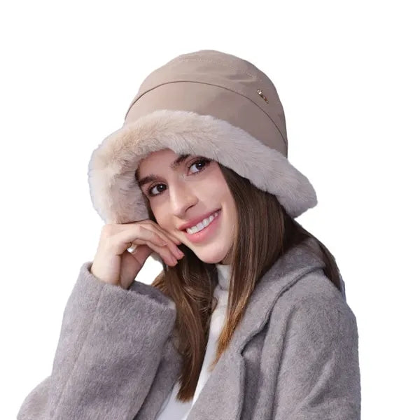 Winter versatile ear protection fisherman hat for women