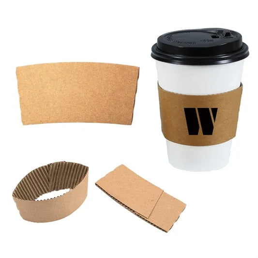 Premium Printed Kraft Coffee Cup Sleeves
