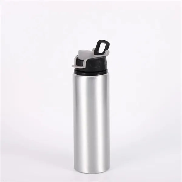 800ml Aluminum Sports Cycling Water Bottle with Flip Lid