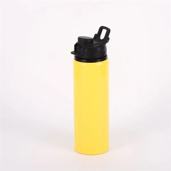 800ml Aluminum Sports Cycling Water Bottle with Flip Lid