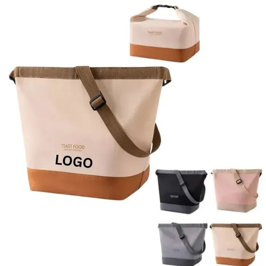 Portable Insulated Lunch Tote - Adjustable Shoulder Strap