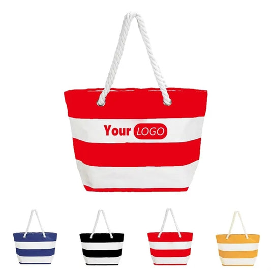 Logo Canvas Boat Tote Bag