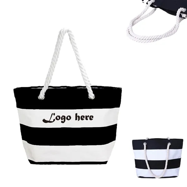 Logo Canvas Boat Tote Bag