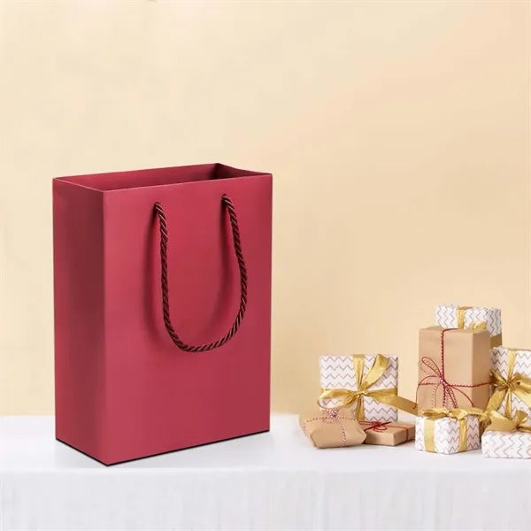Colorful Spacious Thickened Kraft Paper Handle Gift Bags