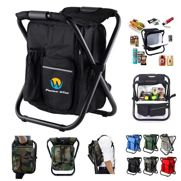 3-in-1 Lightweight Insulated Cooler Foldable Backpack Chair