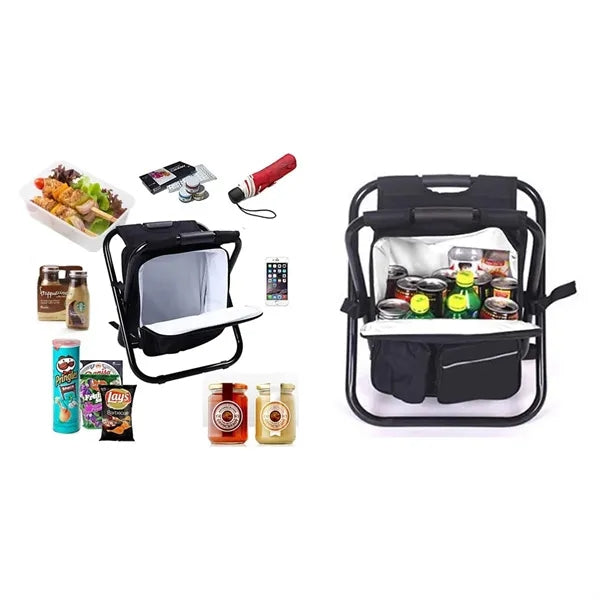 3-in-1 Lightweight Insulated Cooler Foldable Backpack Chair