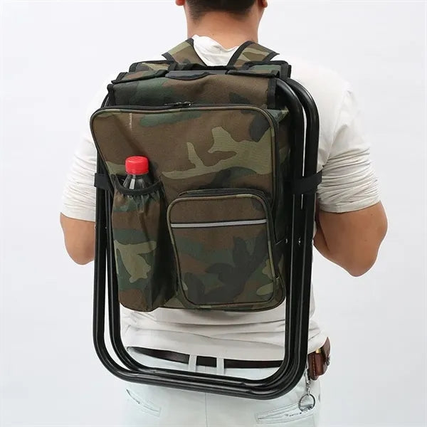 3-in-1 Lightweight Insulated Cooler Foldable Backpack Chair