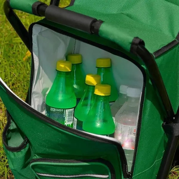 3-in-1 Lightweight Insulated Cooler Foldable Backpack Chair