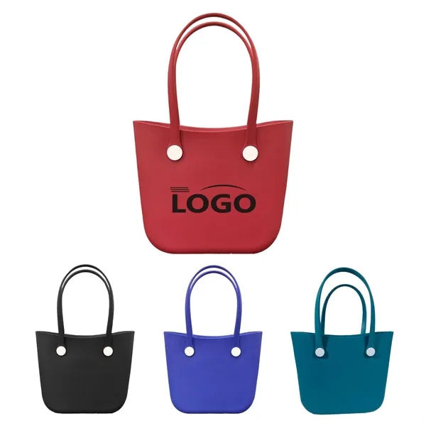 Logo EVA Crescent Beach Tote with Shoulder Strap