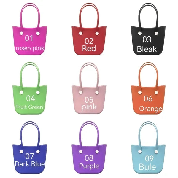 Logo EVA Crescent Beach Tote with Shoulder Strap