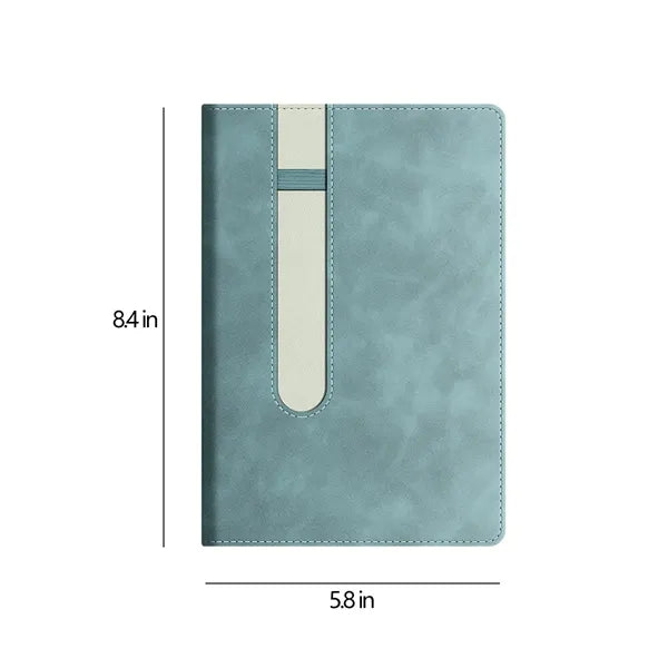 A5 PU Leather Notebook with Pen Holder