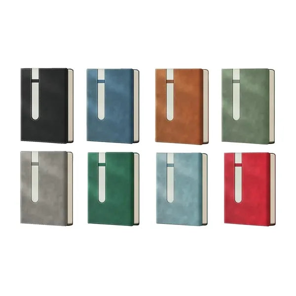 A5 PU Leather Notebook with Pen Holder