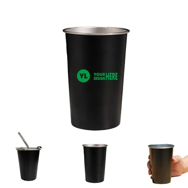 Logo 304 Stainless Steel Outdoor Beer Cup