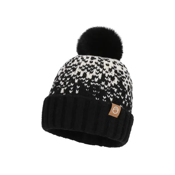 Winter Fleece-Lined Knitted Women's Ear-Warming Hat