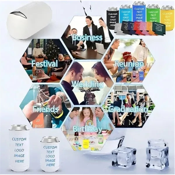 Full Color Neoprene Can Cooler
