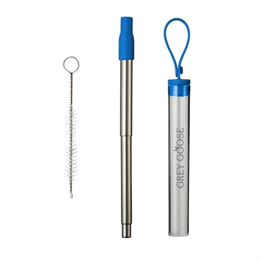 Retractable Metal Straw Travel Set
