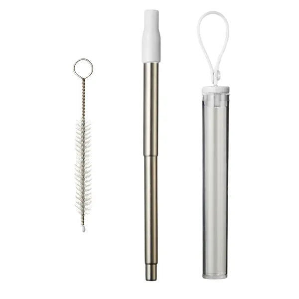 Retractable Metal Straw Travel Set