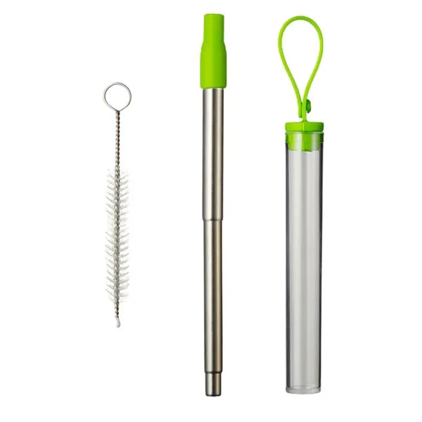 Retractable Metal Straw Travel Set