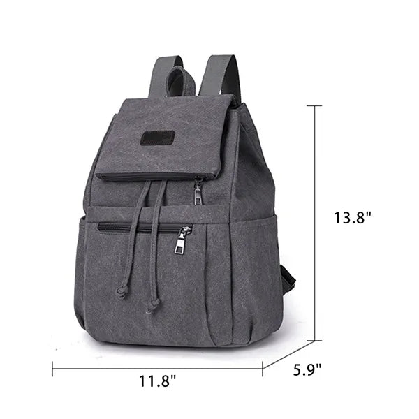 Portable Canvas Backpack Rucksack