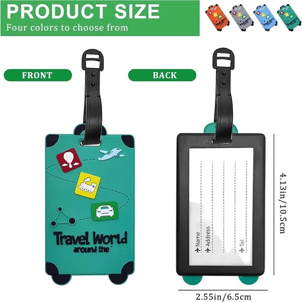 Travel Bag Tags With Name ID Card