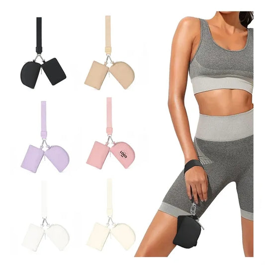 Double Pocket Wristlet Wallet