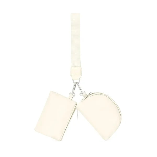 Double Pocket Wristlet Wallet
