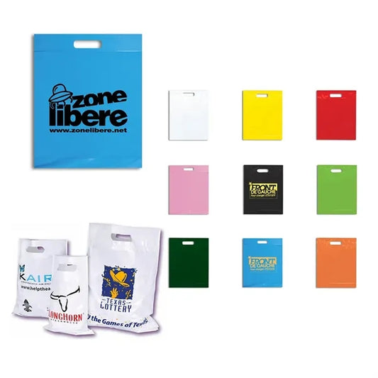 Die Cut Fold Over Reinforced Plastic Bag