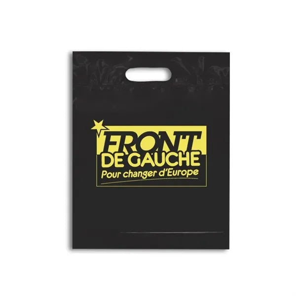 Die Cut Fold Over Reinforced Plastic Bag